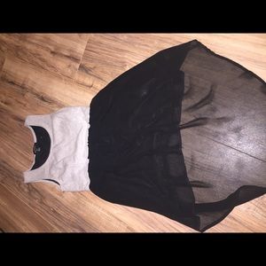 Gray and black Forever 21 dress